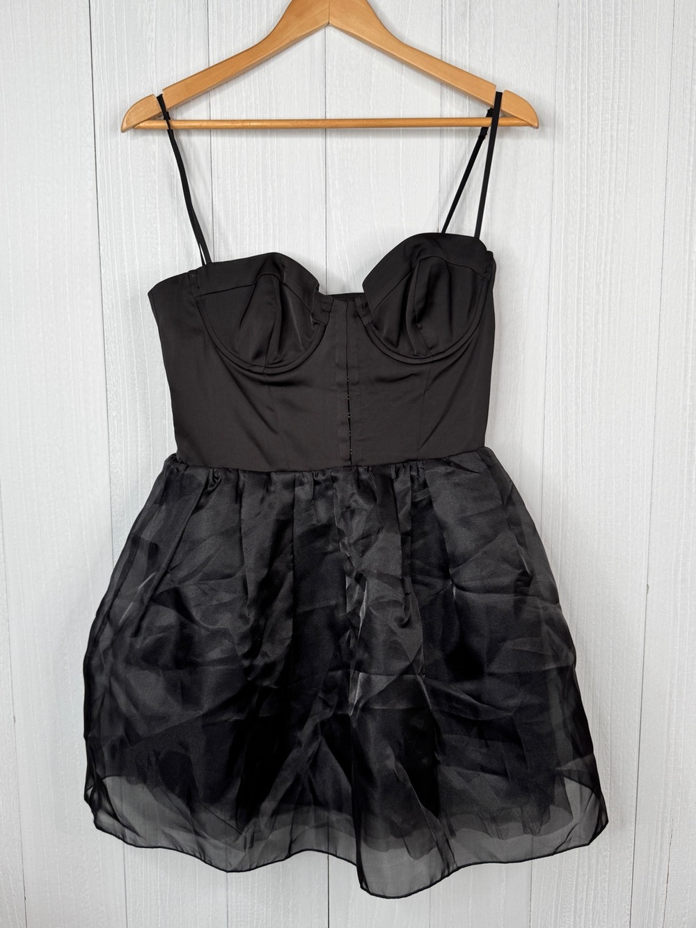 Oh Polly Black Bustier Tulle Mini Dress - Picture 2 of 8